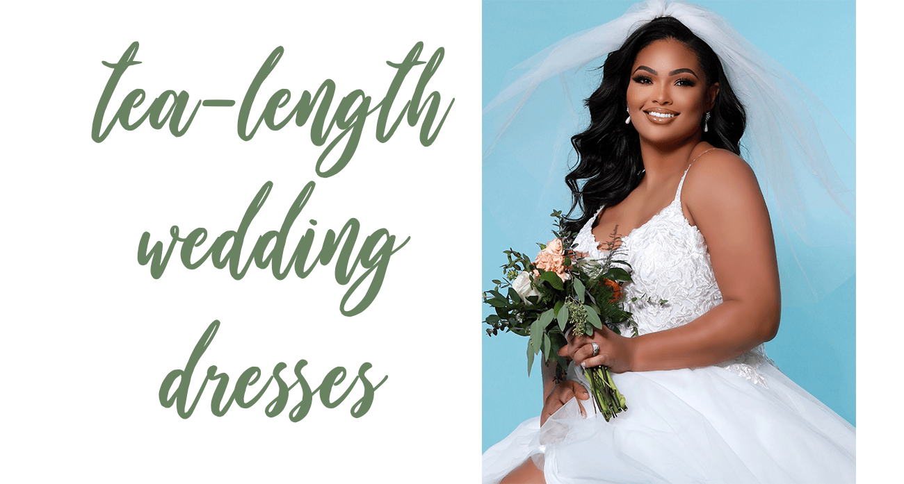 Guide to Plus Size Tea-Length Wedding Dresses