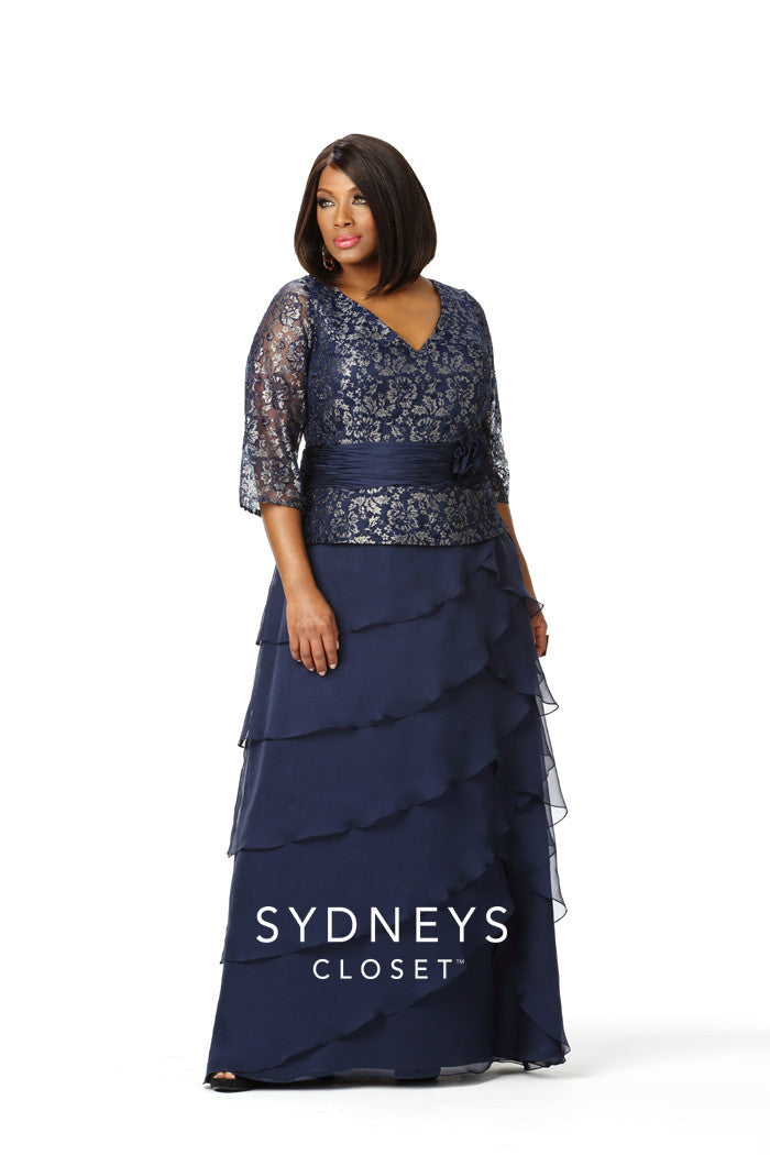 Trend Alert!  Navy Blue Plus Size Dress