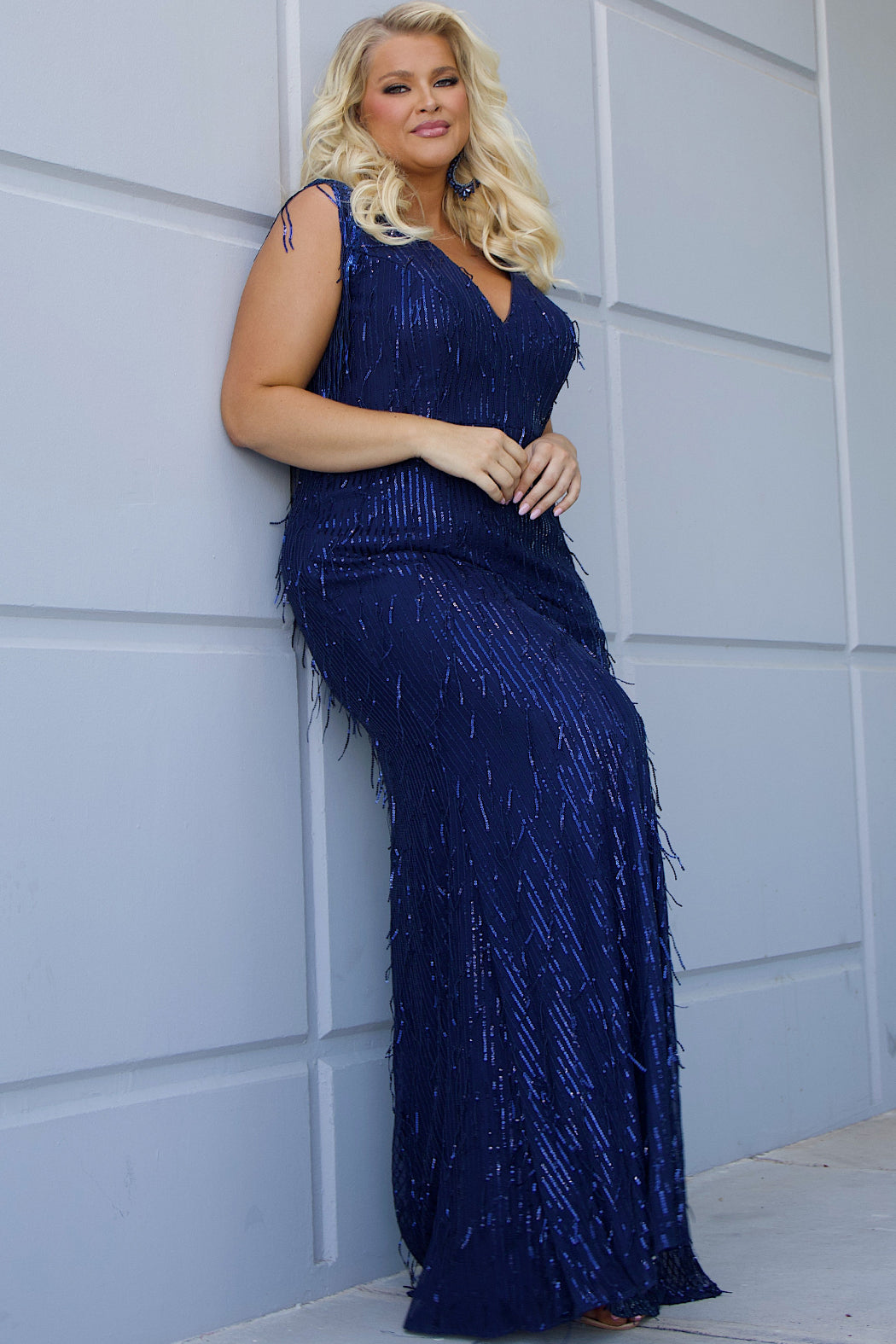 plus size formal dresses sydney australia Evening Dress | Plus Size for Mother of the Bride Floor Length Round Neck main image 0
