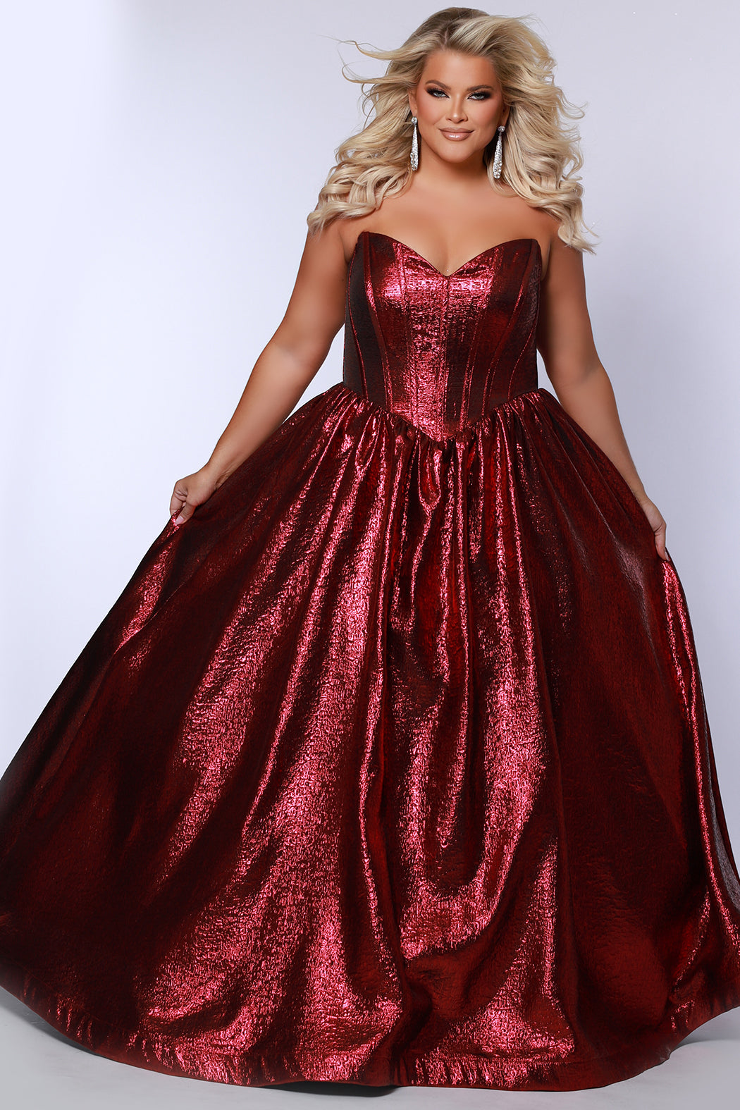 Plus Size Eye-Catching Red Formal Gowns & Dresses Sydney's Closet Plus Size Eye-Catching Red Formal Gowns & Dresses Sydney's Closet