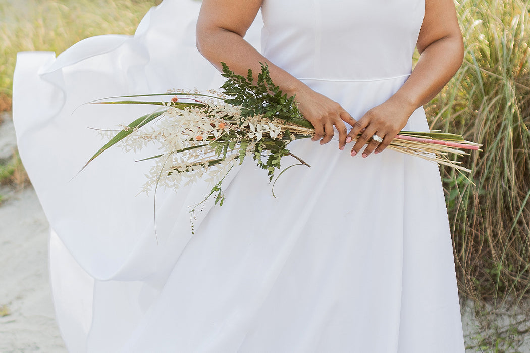 SC5281 Sydney's Bridal by Sydney's Closet Aline silhouette with scoop neckline and 1 inch straps dress features piped waistband and center back zipper available in ivory