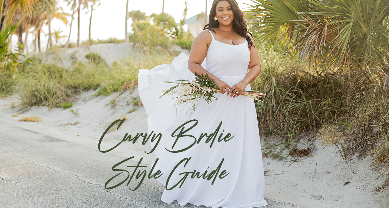 Sydney's Closet guide to plus size wedding gowns. Tips to fit and flatter your curves.