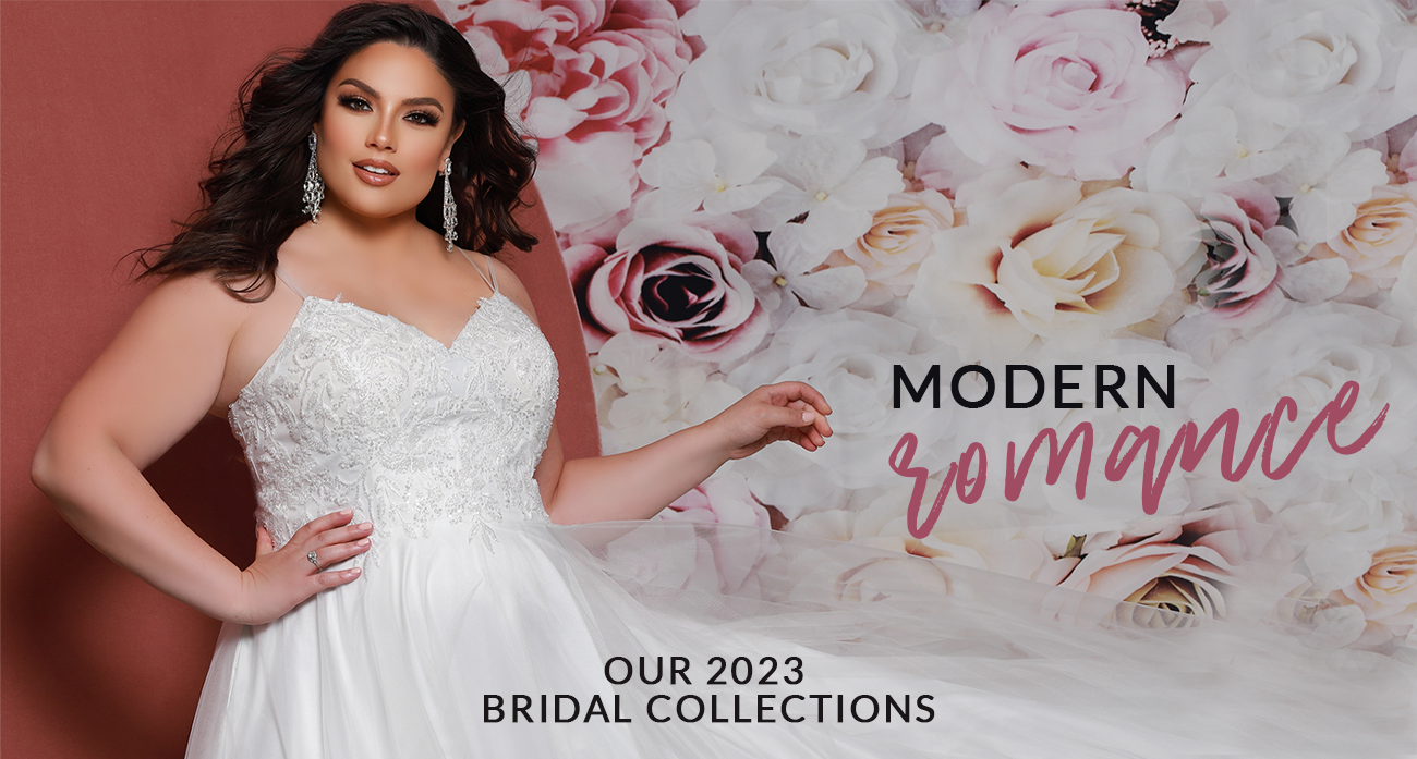 Sydney's Closet & Michelle Bridal Plus Size Wedding Dress Collection - 2023 Modern Romance
