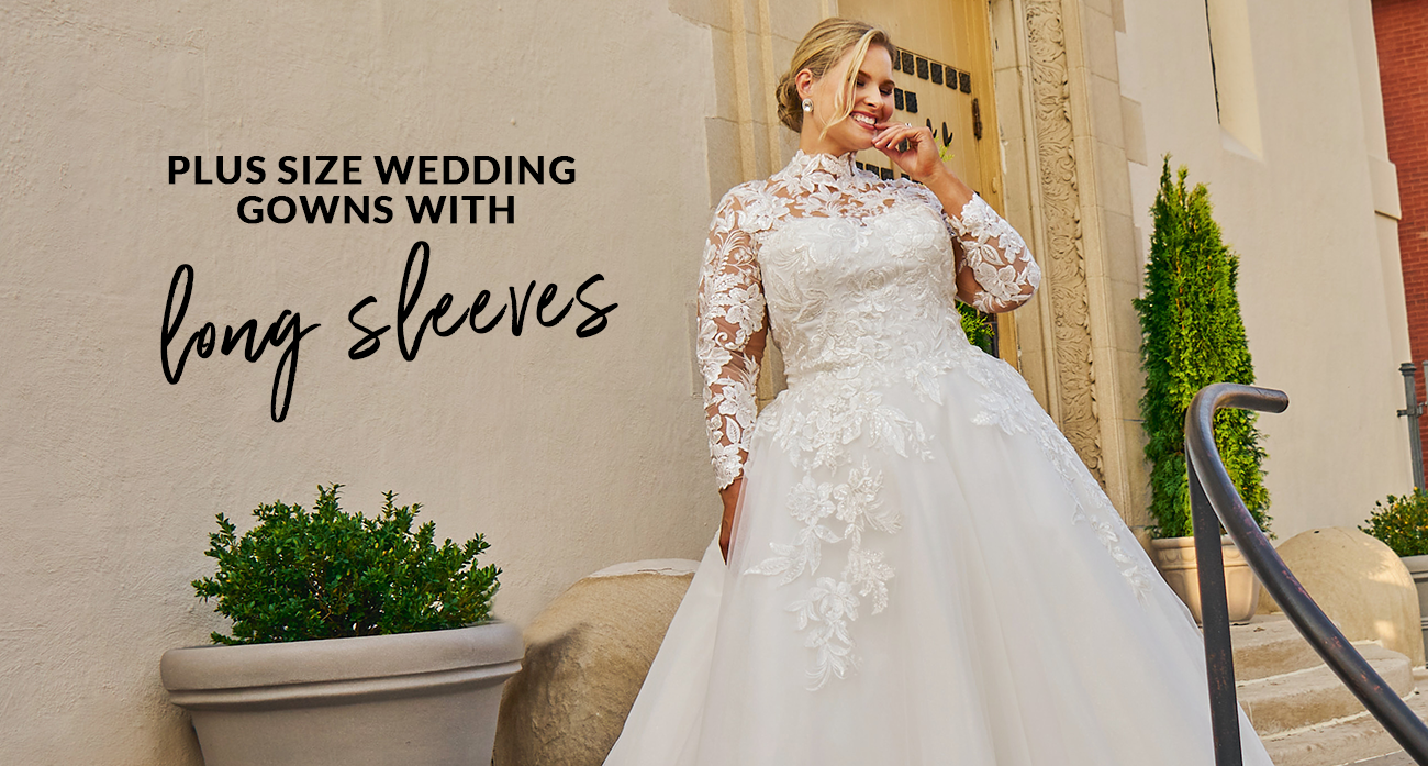 Sydney's Closet Blog - Guide to Plus Size Wedding Gowns with Long Sleeves