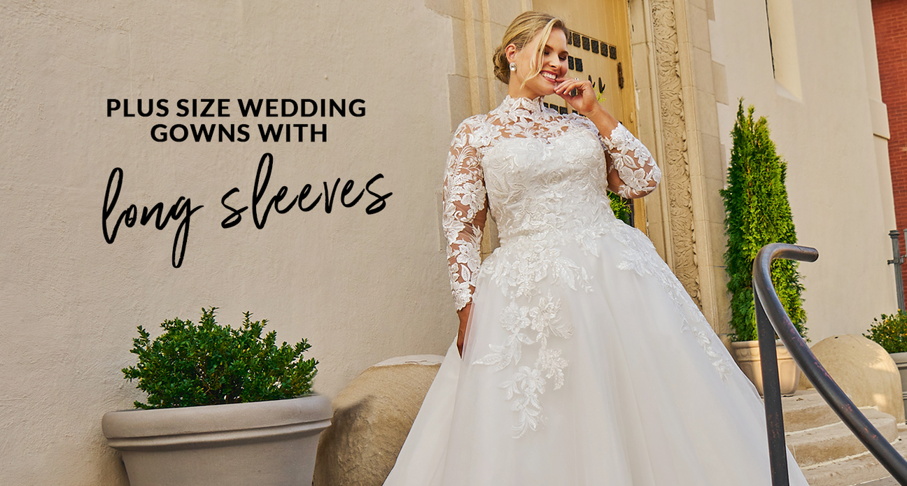 Style Guide to Plus Size Wedding Gowns with Long Sleeves