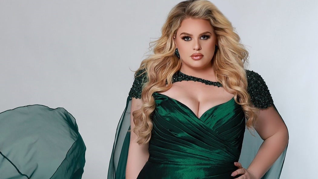Green and Emerald Plus Size Special Occasion Dresses
