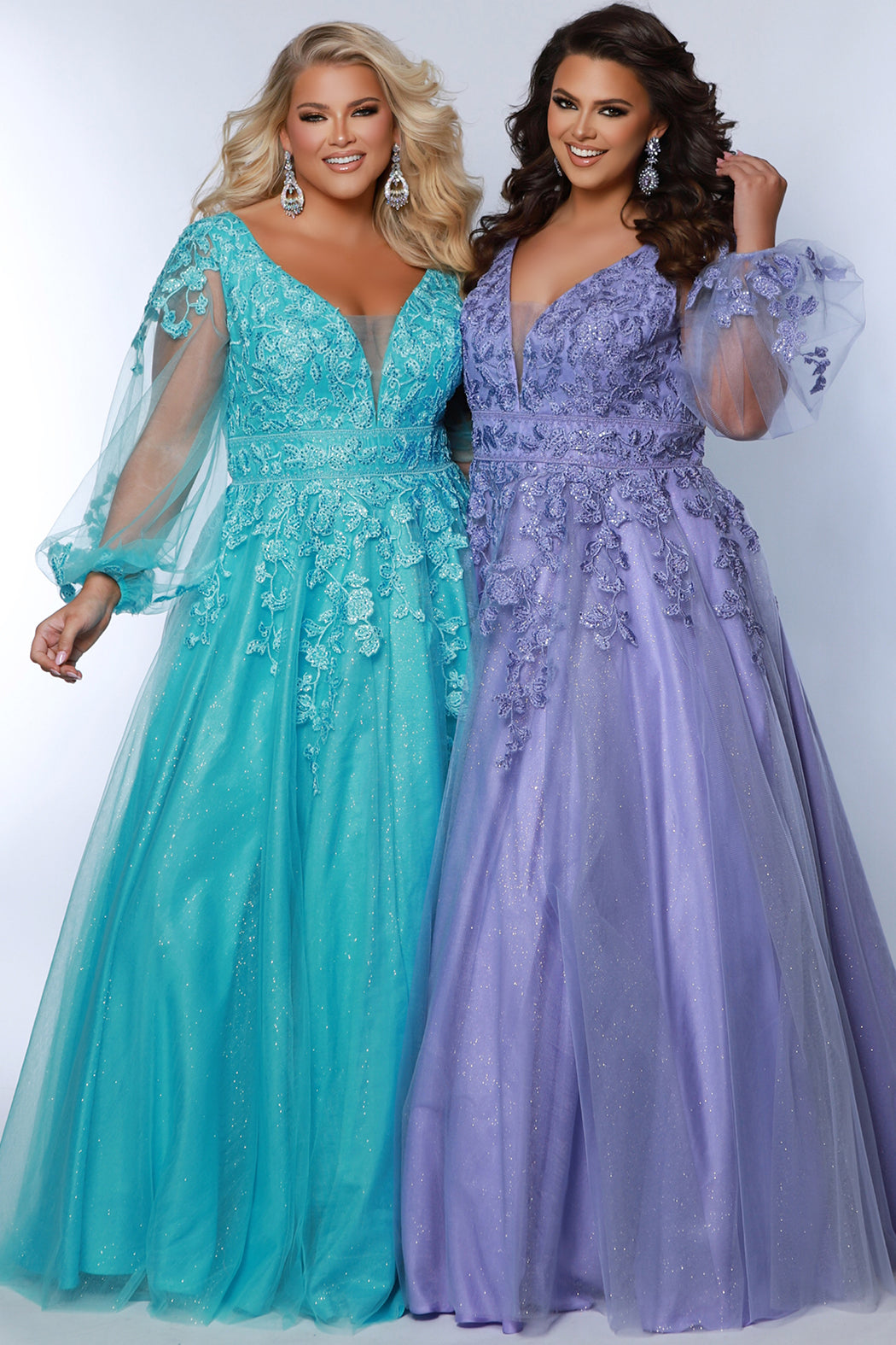 Plus Size Long Sleeve Prom Dresses