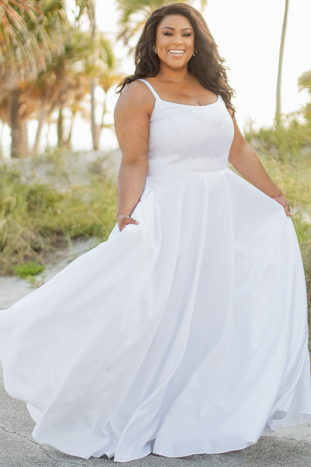 Plus-Size Satin Wedding Dresses