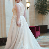 Harlow Curvy Lace A-line Wedding Gown