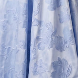 The Heart's Desire Blue Plus Size Jacquard Wedding Dress