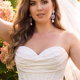 The Heart's Desire  Plus Size Buttercream Jacquard Wedding Dress