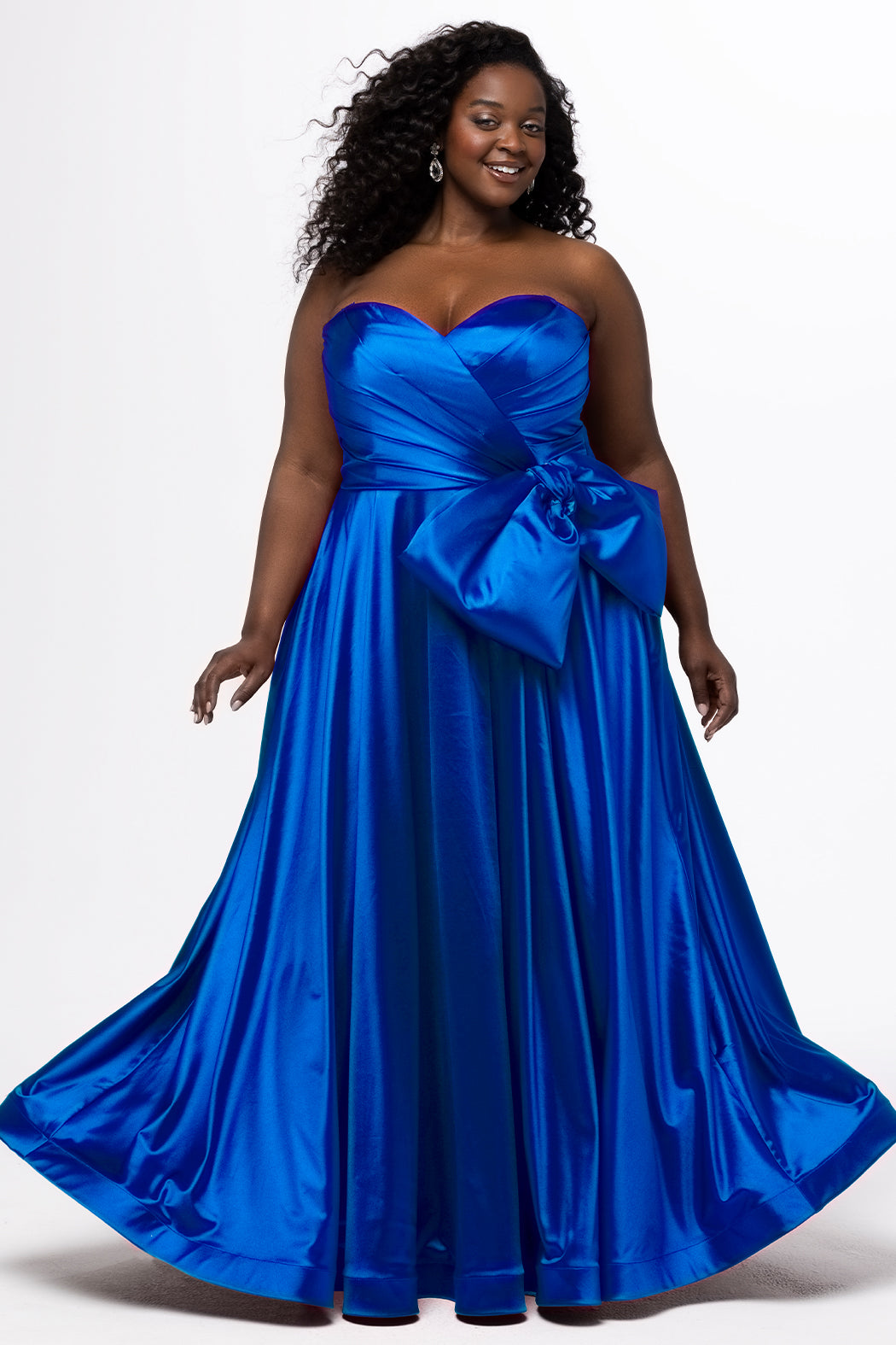 royal blue formal dress for plus size Take a Bow Curvy Royal / 22 adult-muslim-dress Color:Old green shop green cocktail dress