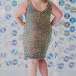 Sydney's Closet Plus Size Homecoming Short Party Dress SC8110 - Slim, fitted silhouette with pleate bodice, bra-friendly straps, fitted skirt and slit. Available in blue sequins