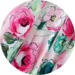 Floral fabric swatch