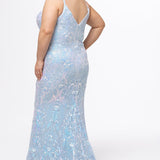 Sequin Curvy Mermaid Gown