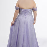 Pearl Plus-Size Prom Ball Gown