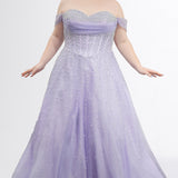 Pearl Plus-Size Prom Ball Gown
