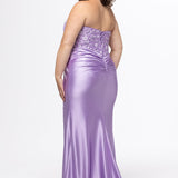 Fitted Corset Curvy Formal Gown