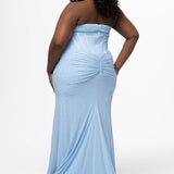 Sparkle Curvy Pastel Slim Prom Gown