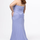 Sparkle Curvy Pastel Slim Prom Gown