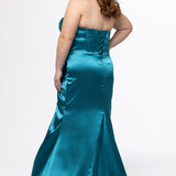 Curvy Corset Top Fitted Prom Dress