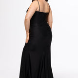 Sparkly Fitted Curvy Prom Formal