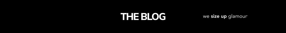 Banner text reading "The Blog" with Sydney's Closet tagline, "we size up glamour" on black background.