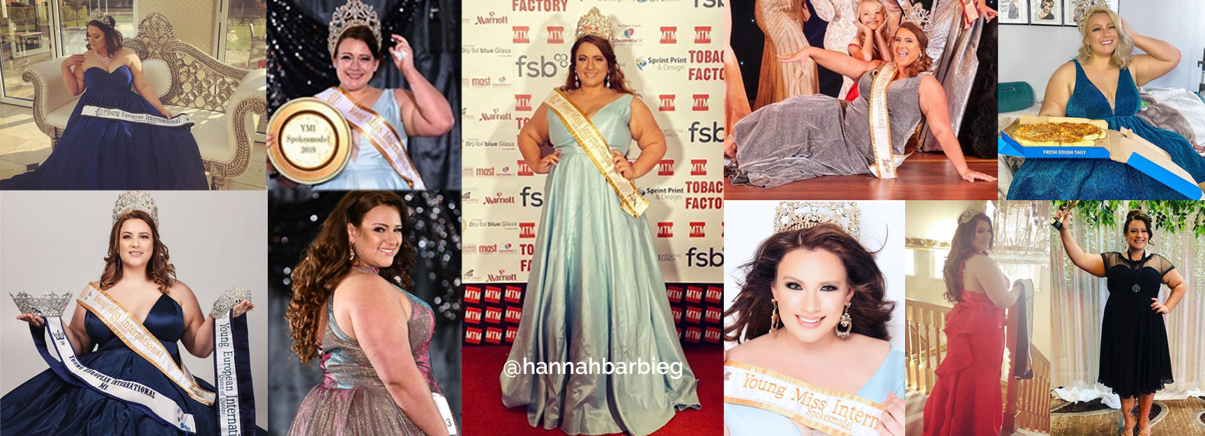 @hannahbarbieg looking fabulous as Young Miss International 2020 wearing lots of Sydney's Closet and Tease Prom gowns