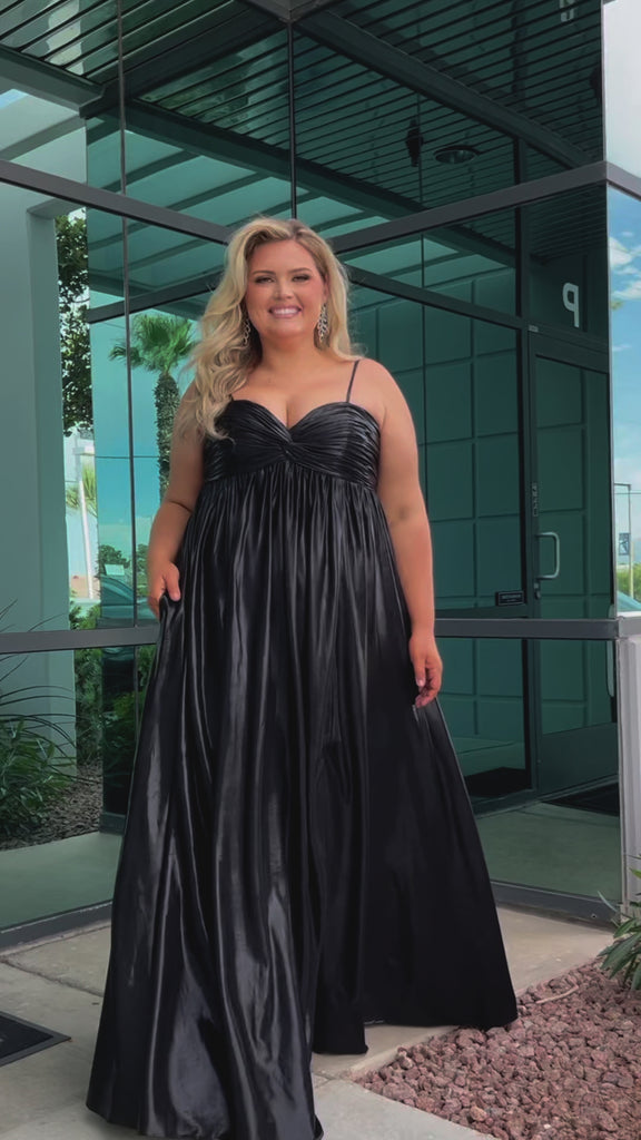 rose gold lace prom dress Final Sale Plus Size One Shoulder Layered Ruffle Gown in Red Glitter