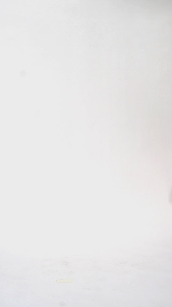 Woman models a floor length brown leopard print dress with a V-neckline and flutter sleeves, turning to show the back before walking off screen.