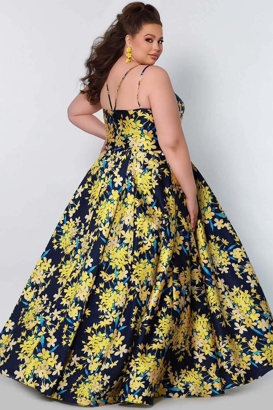 Maxi Floral Aline Plus Size Dress | Sydney's Closet CE2207
