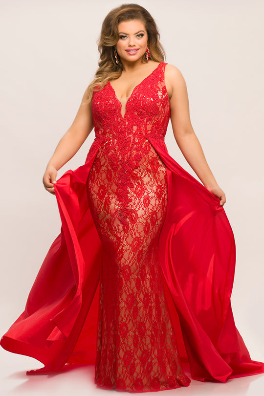 Elegant Designer Plus Size Formal Evening Gown | JK2016 – Sydney's Closet