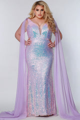ෆのんぴなෆ Jovani 07279 Crepe One-Shoulder Gown with Side Slit