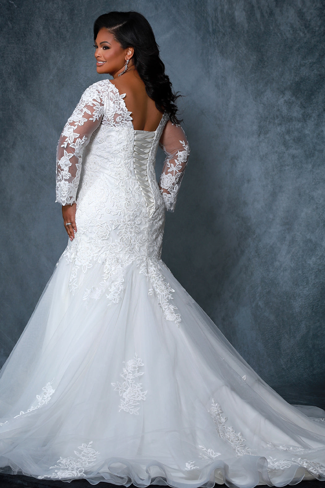 Plus size black wedding dress online