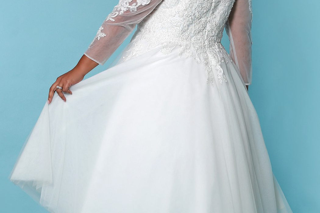 Plus size short lace wedding online dresses