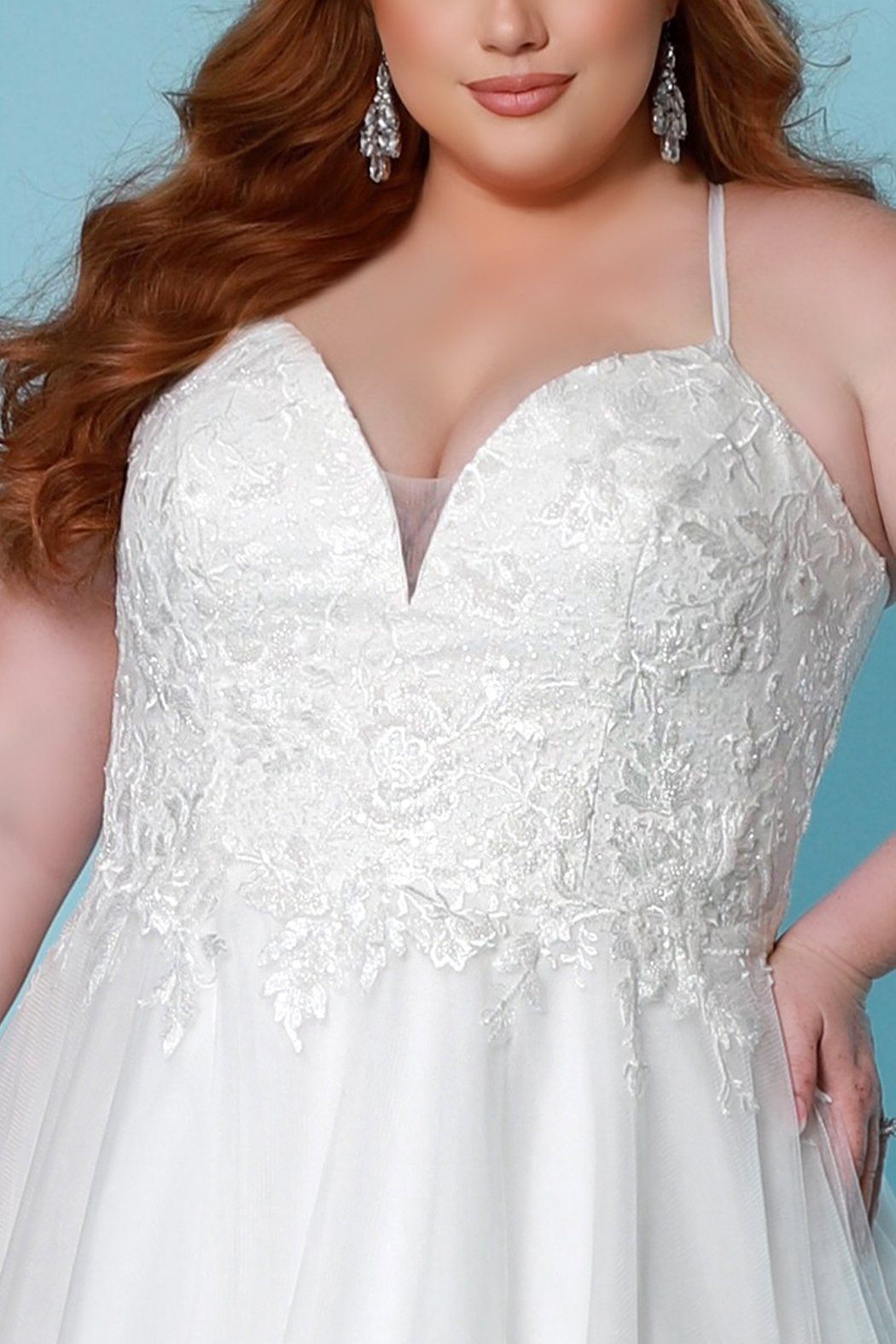 A-Line Wedding Dress for Curvy Bride |SC5277 – Sydney's Closet