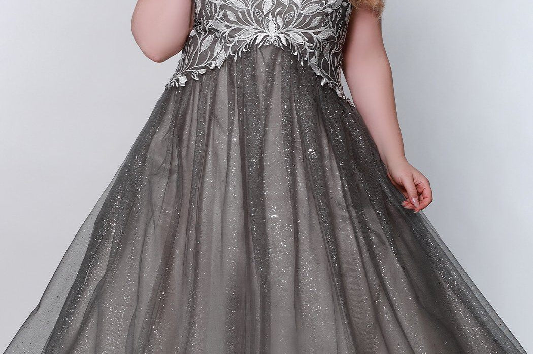 Sydney's Closet Plus Size Prom SC7344 Prom Gowns, Wedding Gowns