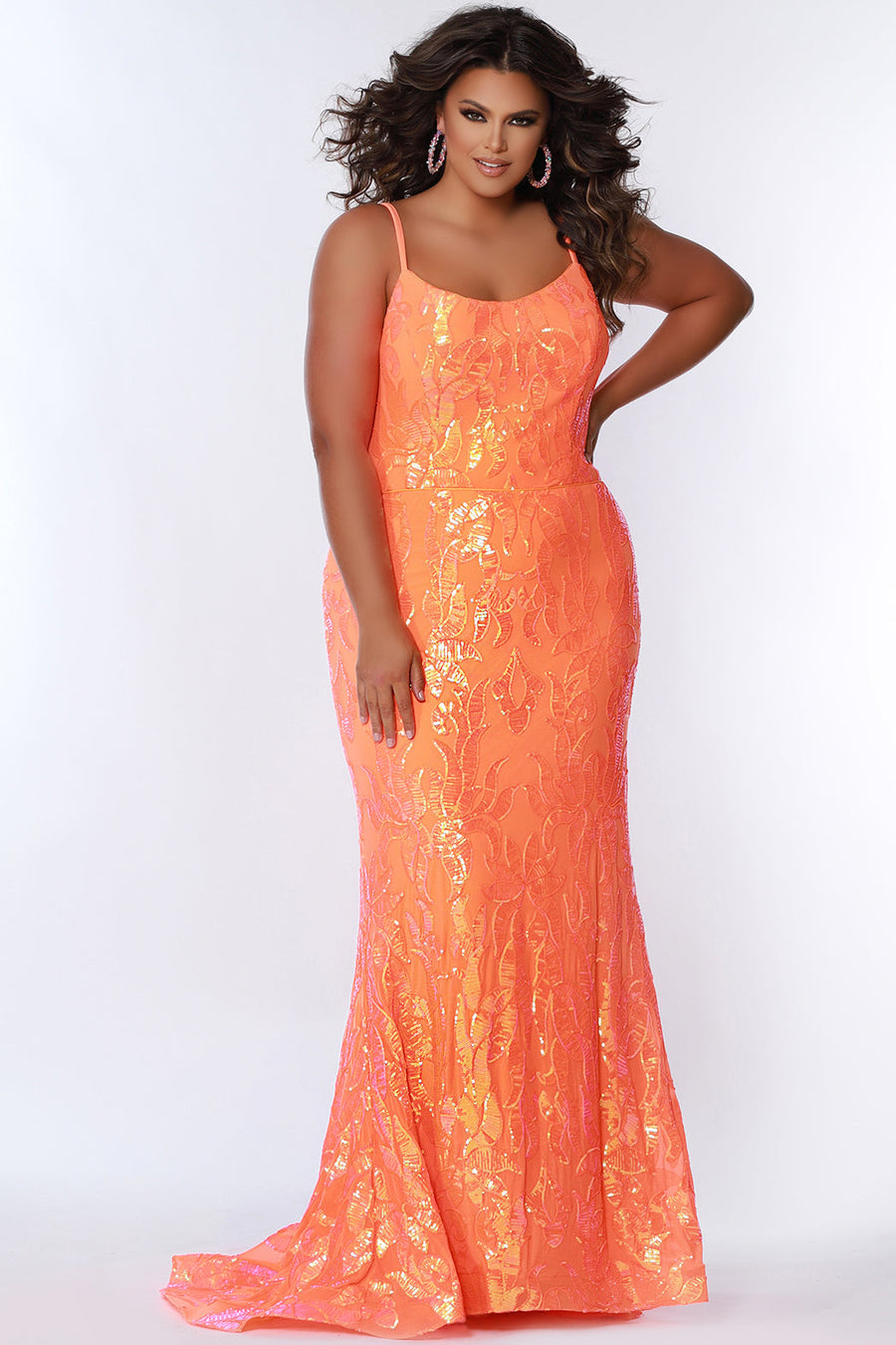 Plus Size Fitted Mermaid Dress | Tease Prom TE2307