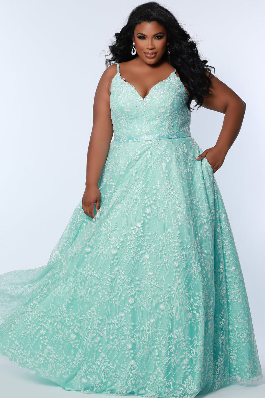 mint green prom dresses