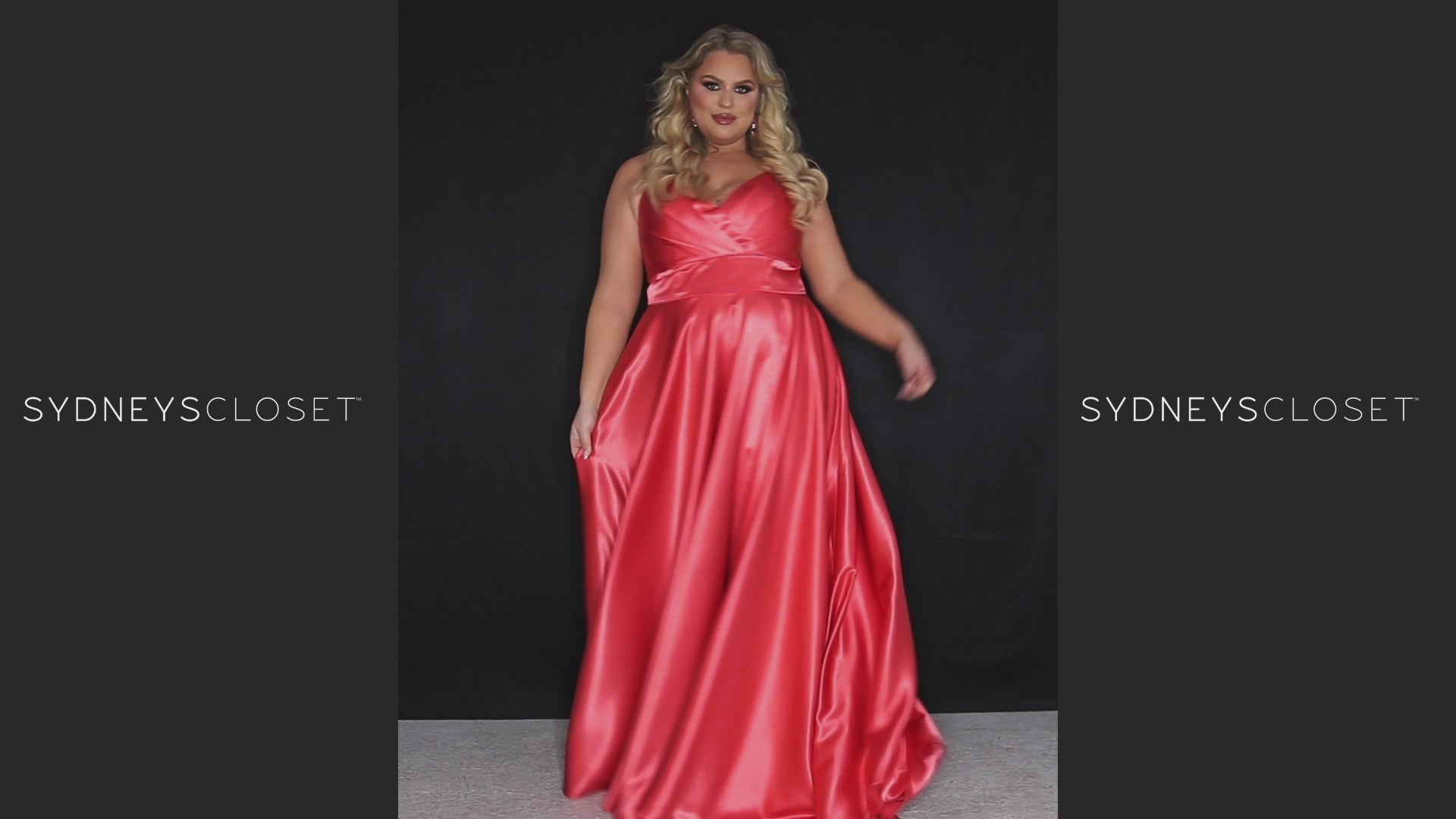 Sydney’s Closet SC7355 in lime green. Full A-line silhouette with a Sweetheart neckline and spaghetti straps. Has a lace up back, modesty panel and fully lined skirt with pockets and a slit. Offered in apricot orange, lemon yellow, lime green and raspberry pink.